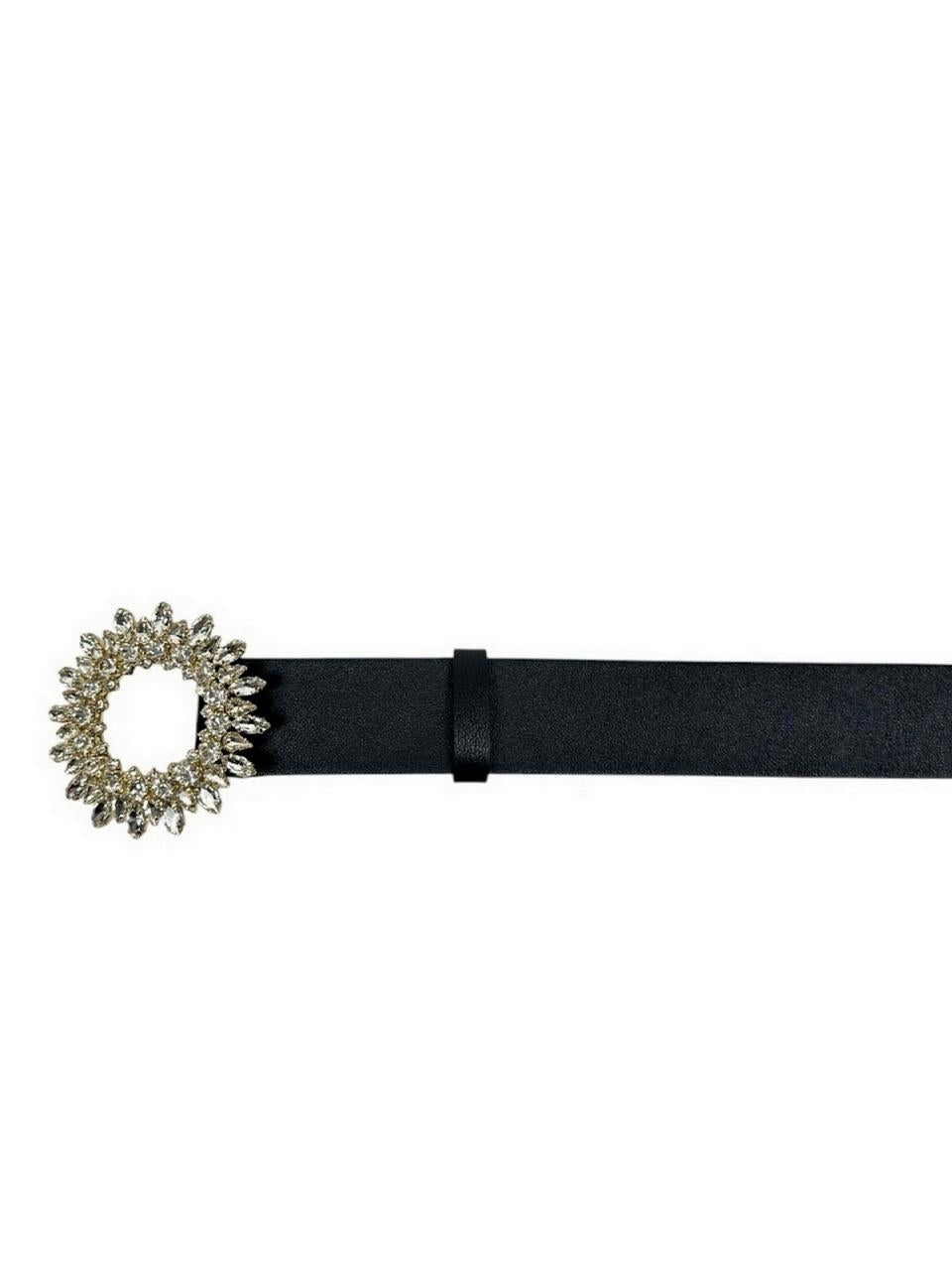 cintura con fibbia swarosky D10401VANITY NERO ORCIANI 