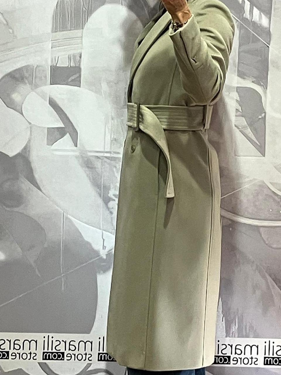 cappotto con fusciacca 2O0195 GREIGE Patrizia pepe 