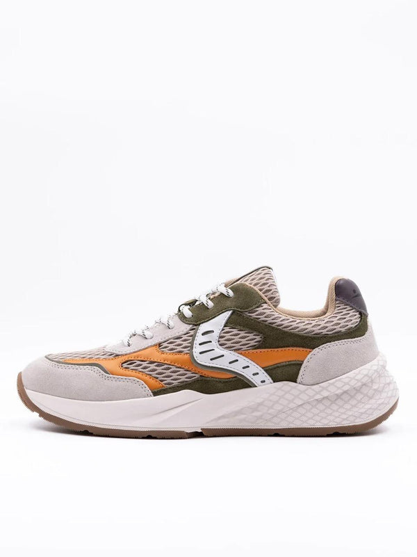 sneakers club 22 CLUB 22-1B30 ICE ARMY GREEN VOILE BLANCHE 
