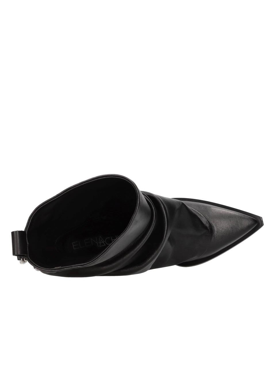 stivale ttexano con ghetta E4079 NERO ELENA IACHI 