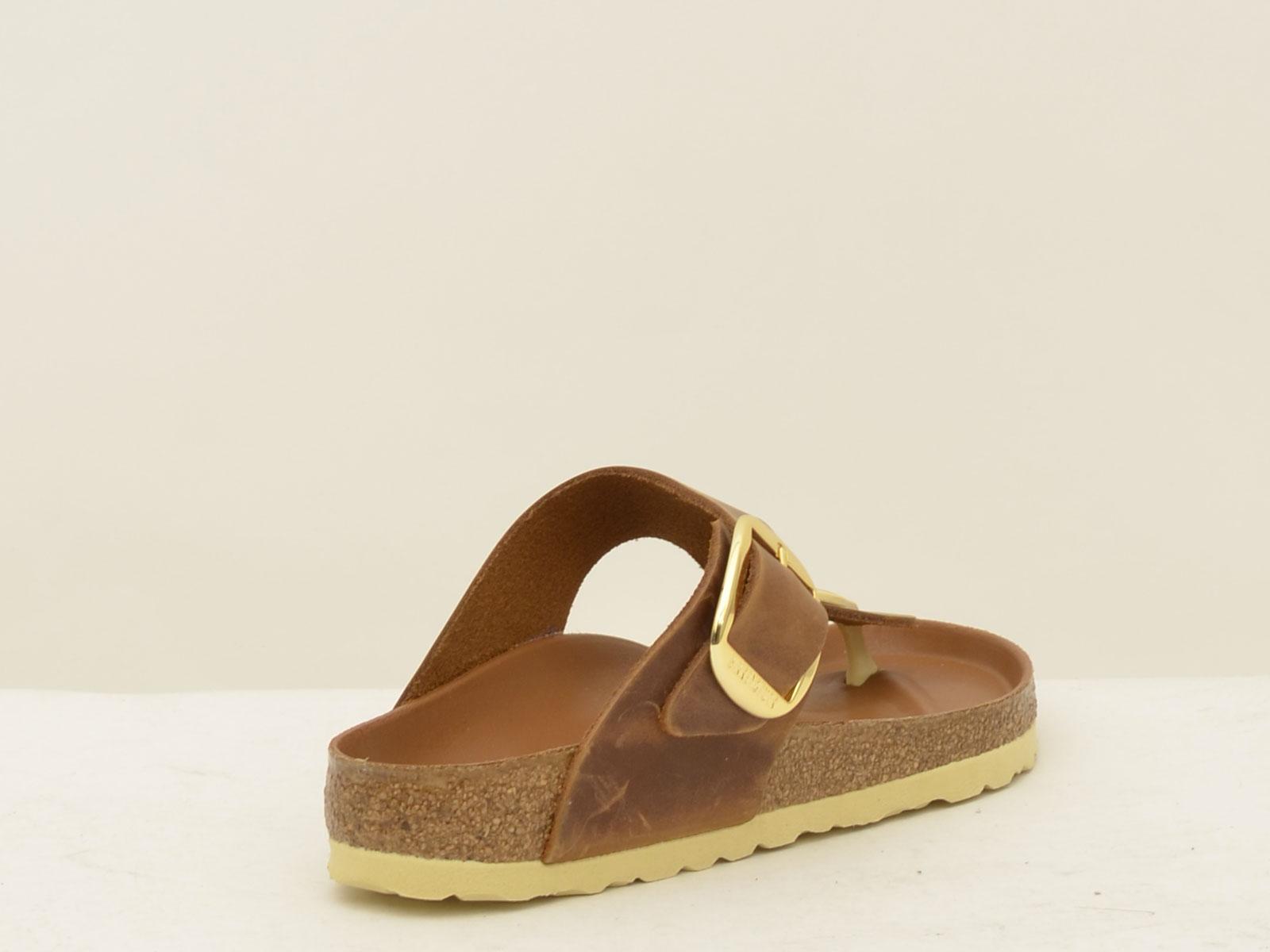 sandalo gizeh big buckle GIZEH1018745 COGNAC BIRKENSTOCK 