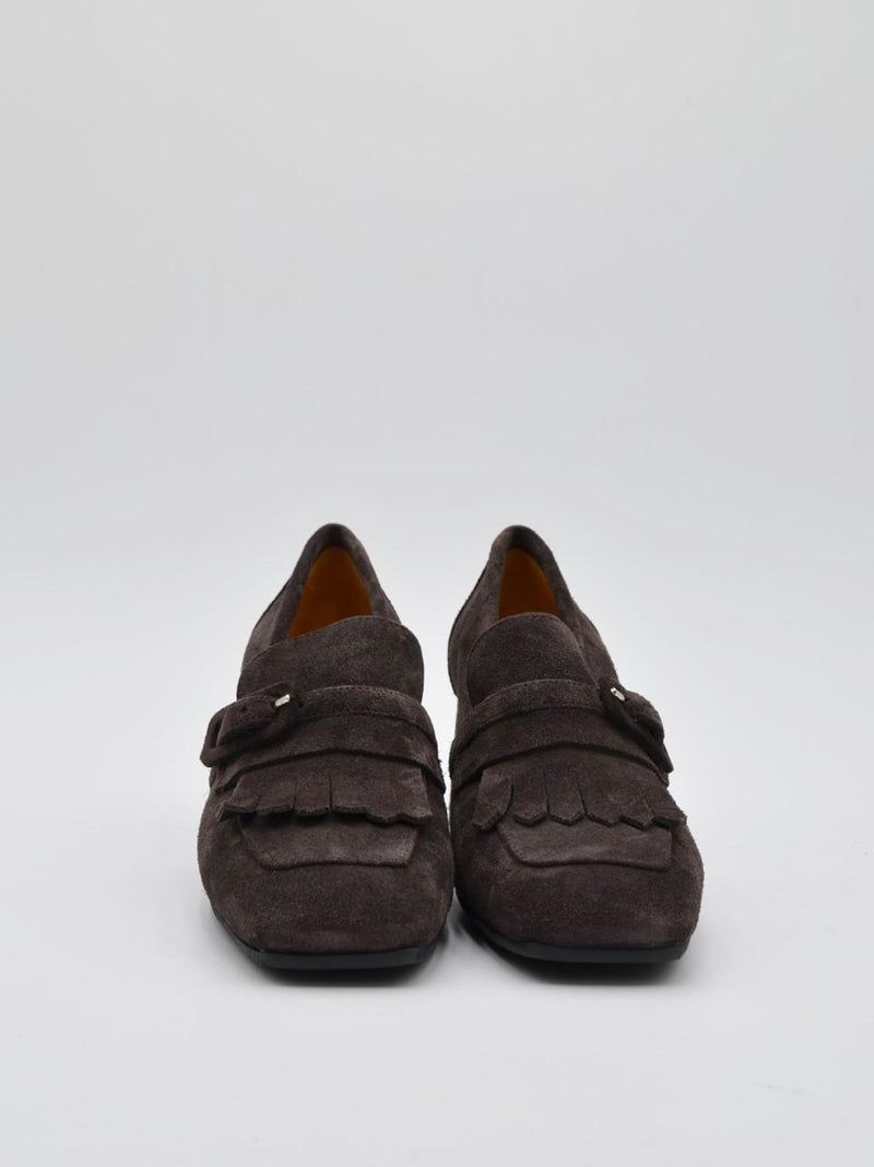 mocassino con frangia e fibbia tacco h 50mm V441 TDM MARA BINI 