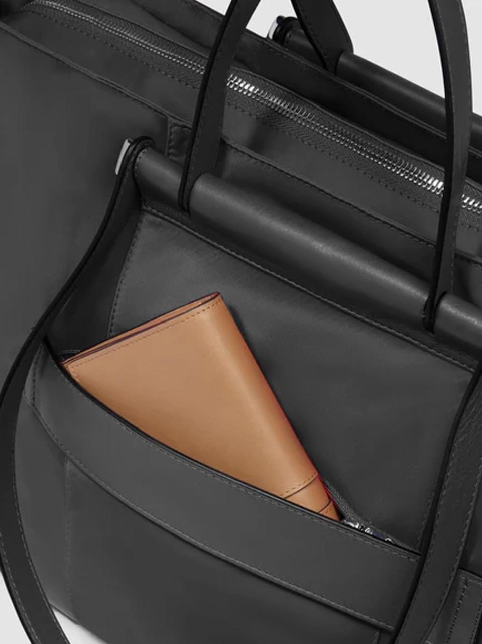 shopping tessuto e pelle CA6336W92 NERO PIQUADRO 