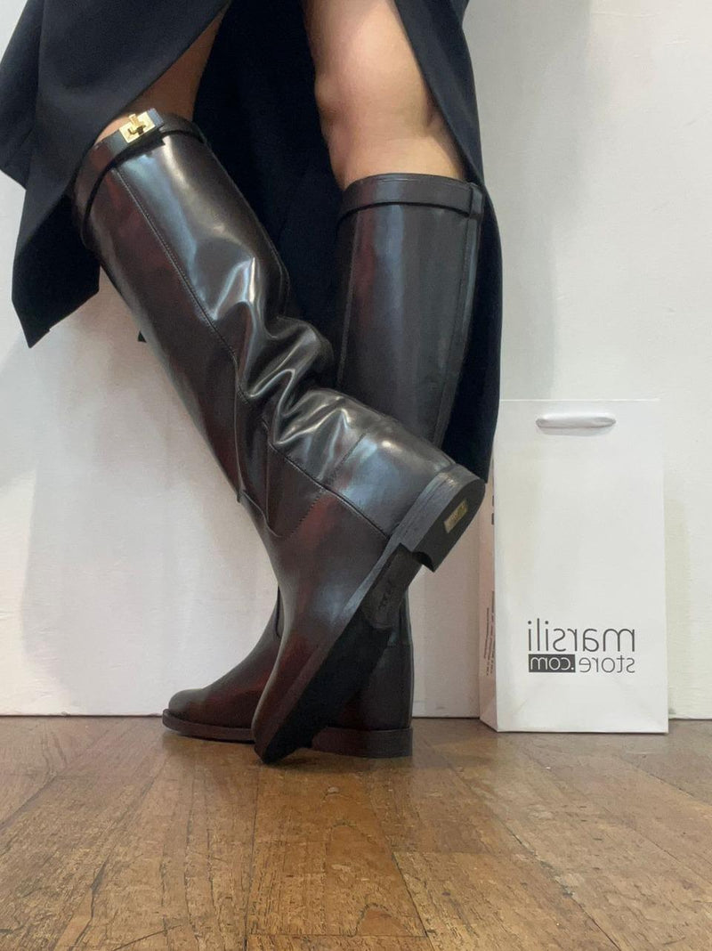 stivale a tubo con accessorio e zeppa interna 3807 TDM VIA ROMA 15 