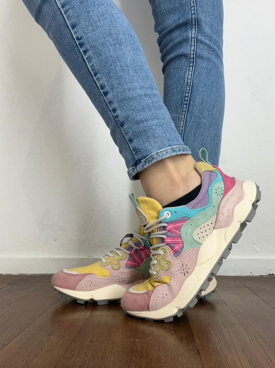 sneakers yamano3 YAMOMO31H07 PINK OGRA FLOWER MOUNTAIN 