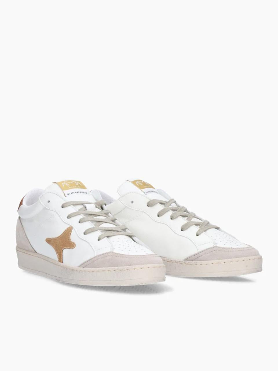 sneakers sun 4133 BIANCO TAUPE AMA brand 