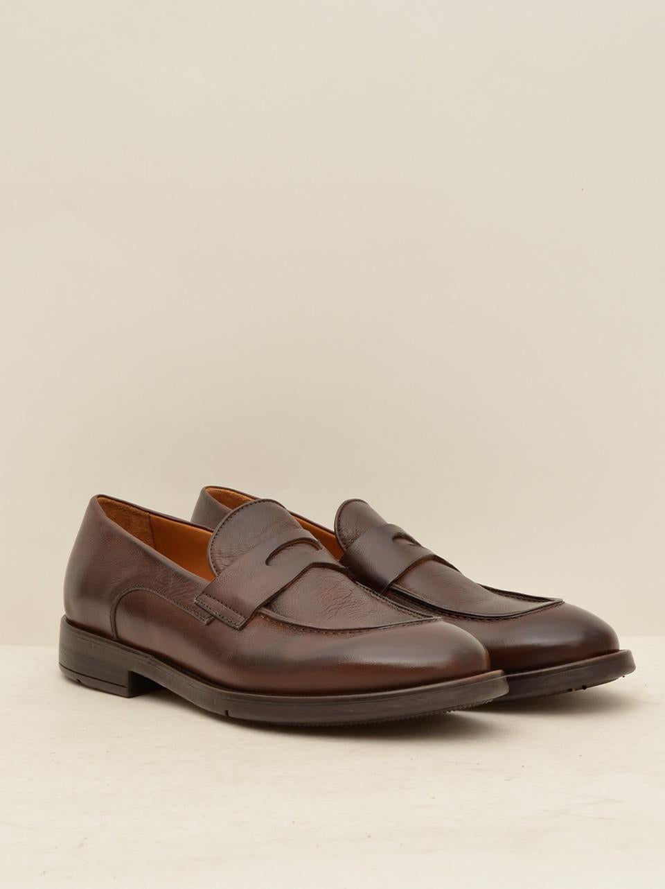 mocassino con passante GB12A EBANO LEMARGO 