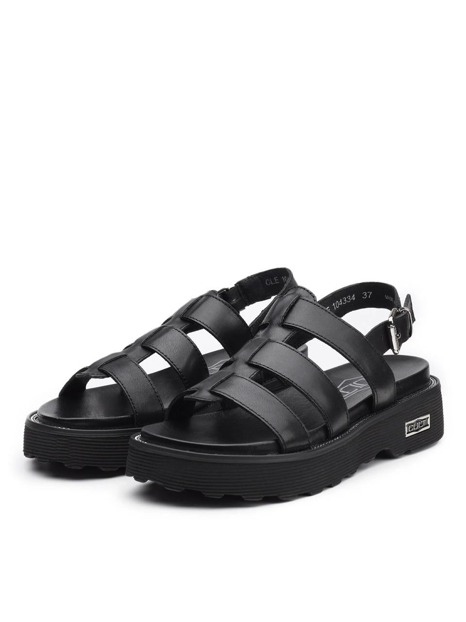 sandalo con 3 lacci CLW104334 NERO CULT 