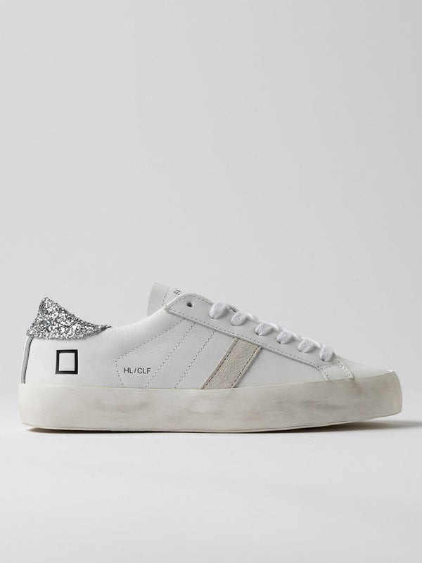sneakers hill low HL-CA-WS BIANCO SILVER D.A.T.E 