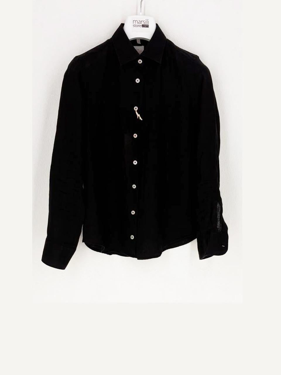 camicia in lino PAOLA D050 NNER BASTONCINO 
