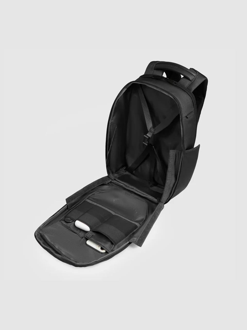 zaino 14'' tessuto riciclato e pelle CA6927S143 NERO PIQUADRO 