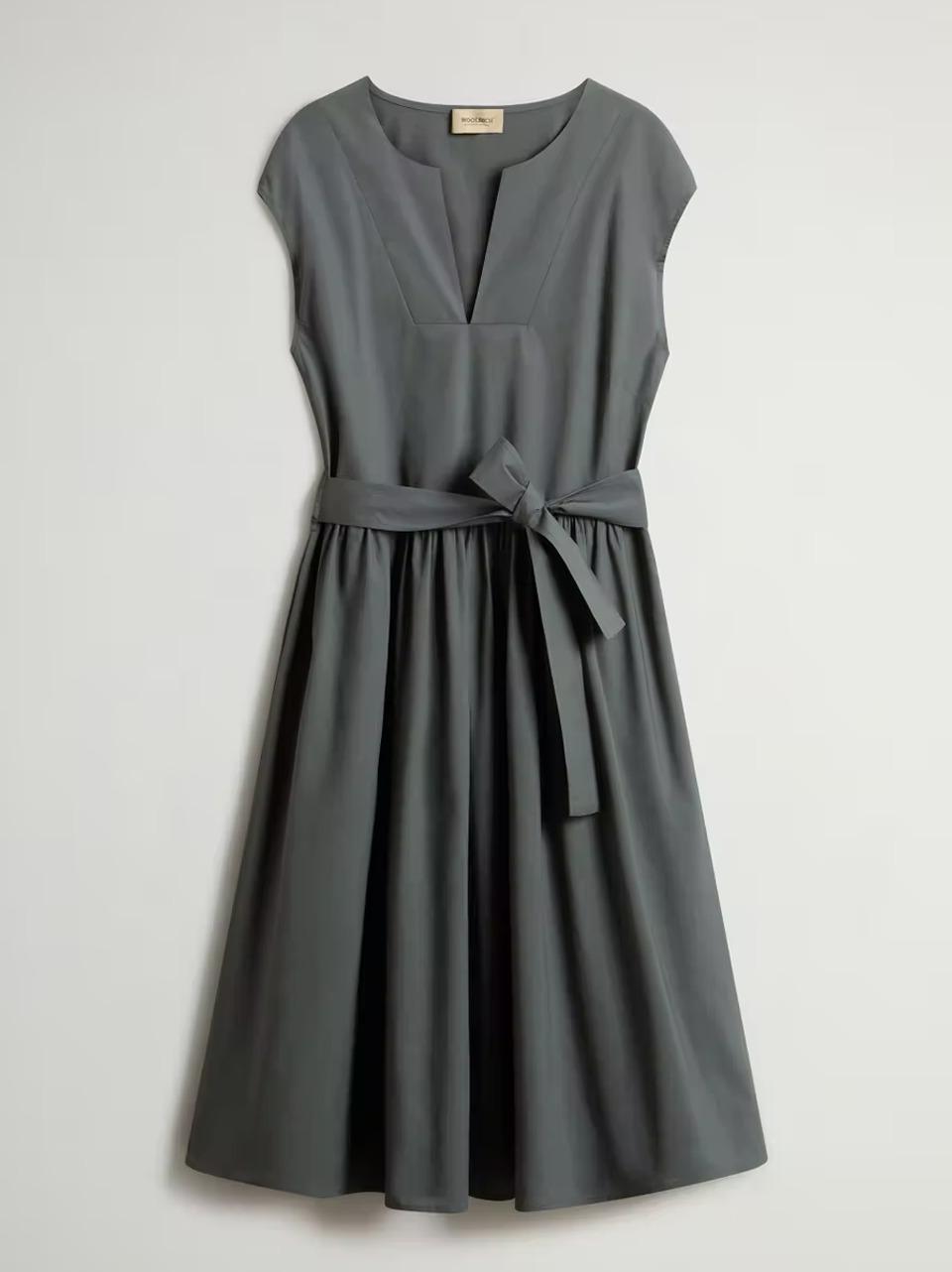 short dress popeline DR2028UT3944 6668 WOOLRICH 