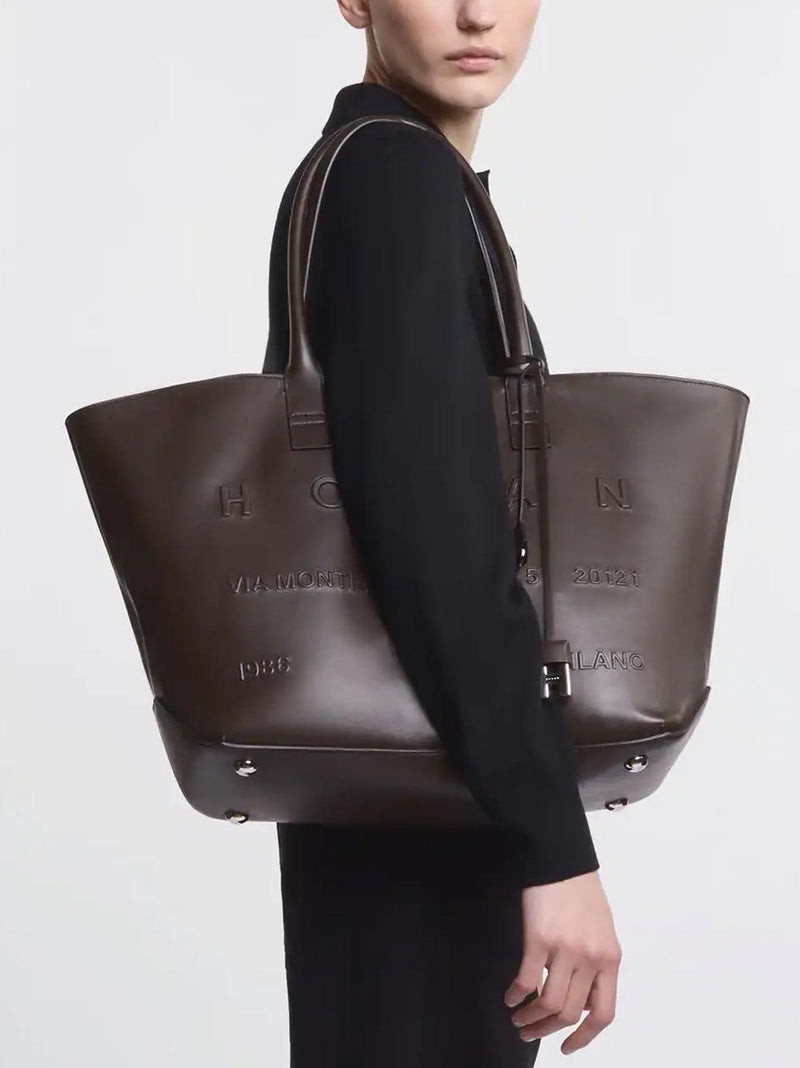 borsa address shopping KBW01TA0300TZPS808 PALISSANDRO HOGAN 