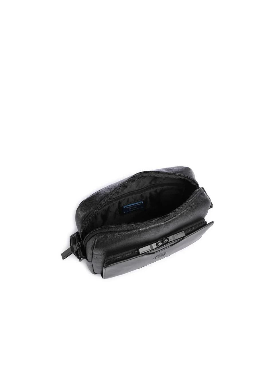 tracolla orizzontale  pelle e nappa CA6918S142 NERO PIQUADRO 