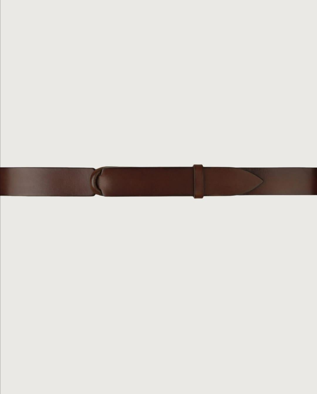 cintura nobuckle pelle e tessuto NB0001 BULBRUCIATO ORCIANI NOBUCKLE 