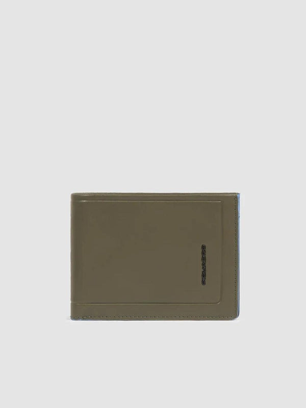 portafogli con portamonete grande PU257S138 VERDE PIQUADRO 