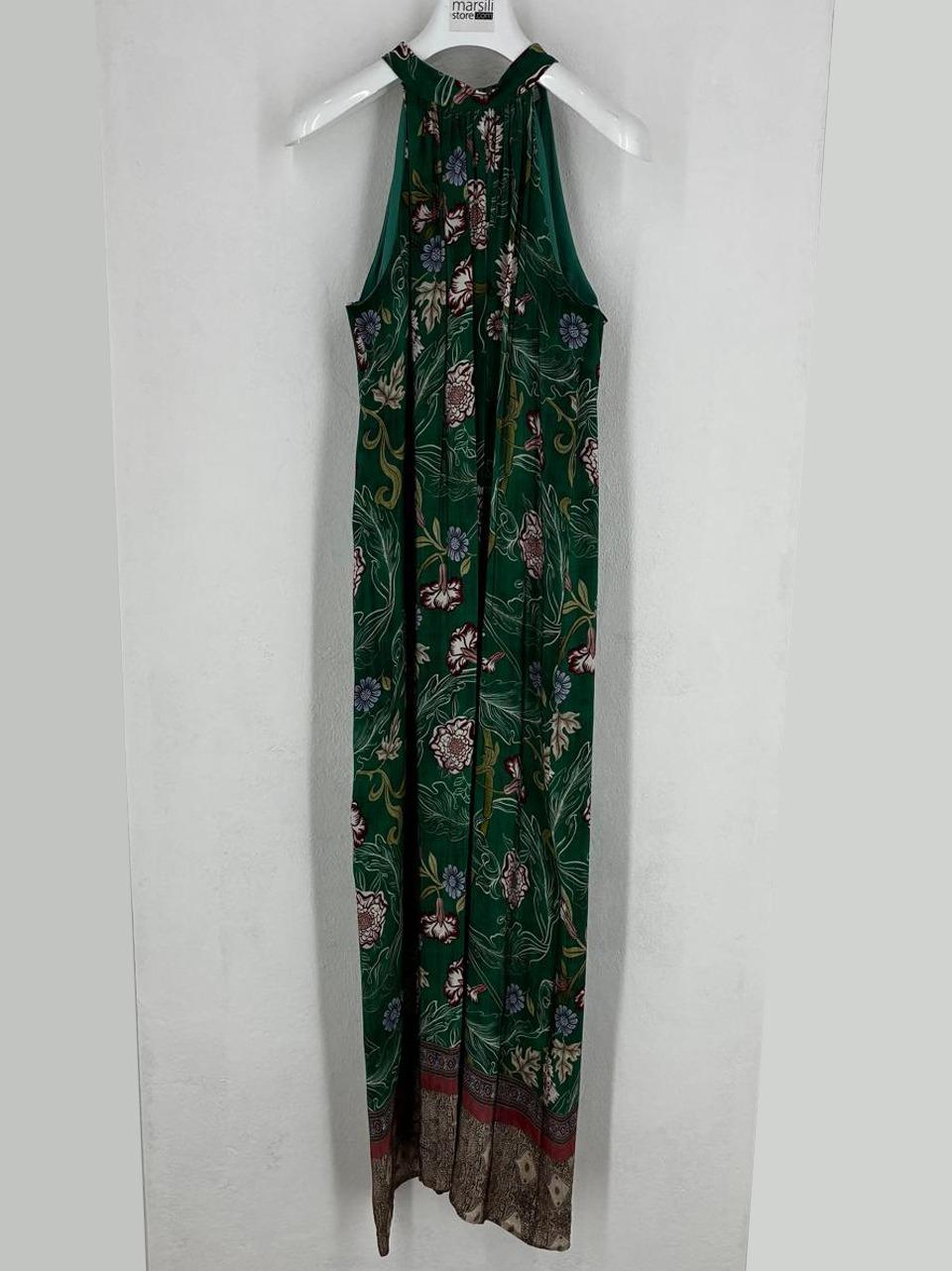 abito fantasia floreale 26318 VERDE WU' SIDE 