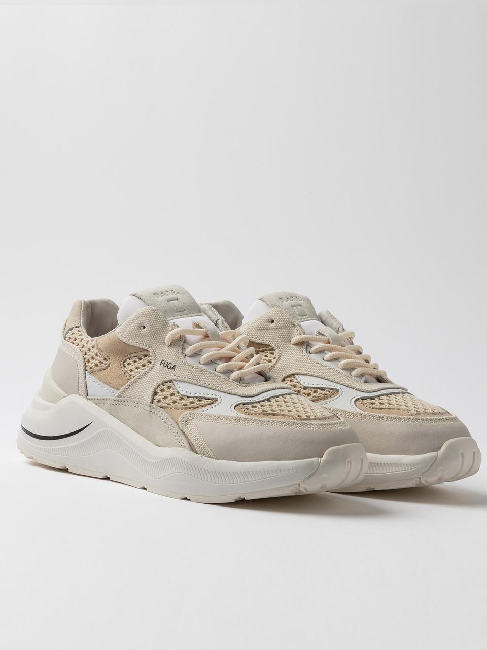 sneakers fuga W421-FG-ET-BI BEIGE D.A.T.E 