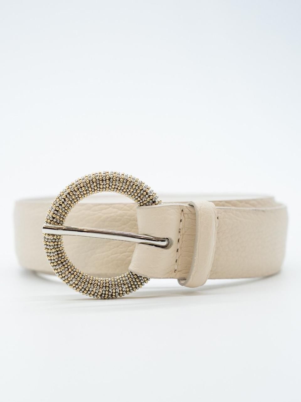 cintura double fibbia o catenina D10318SOFT AVORIO ORCIANI 