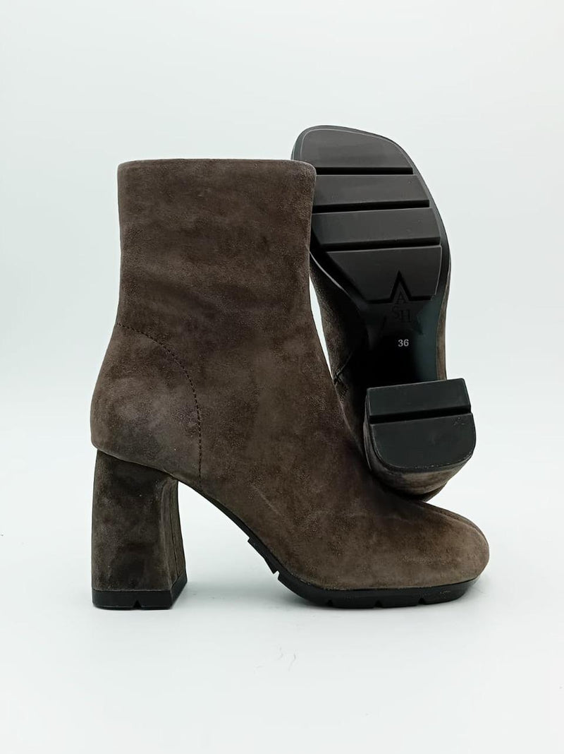 stivaletto con zip tacco h70mm ECLAT AFRICA ASH 