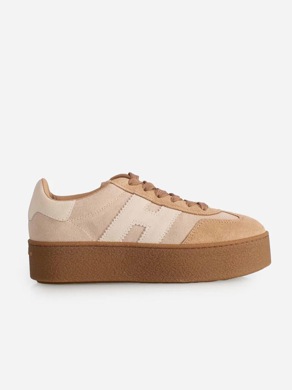 sneakers cool platform h681 HXW6980FB60UHC0MAG BIANCO COGNAC HOGAN 