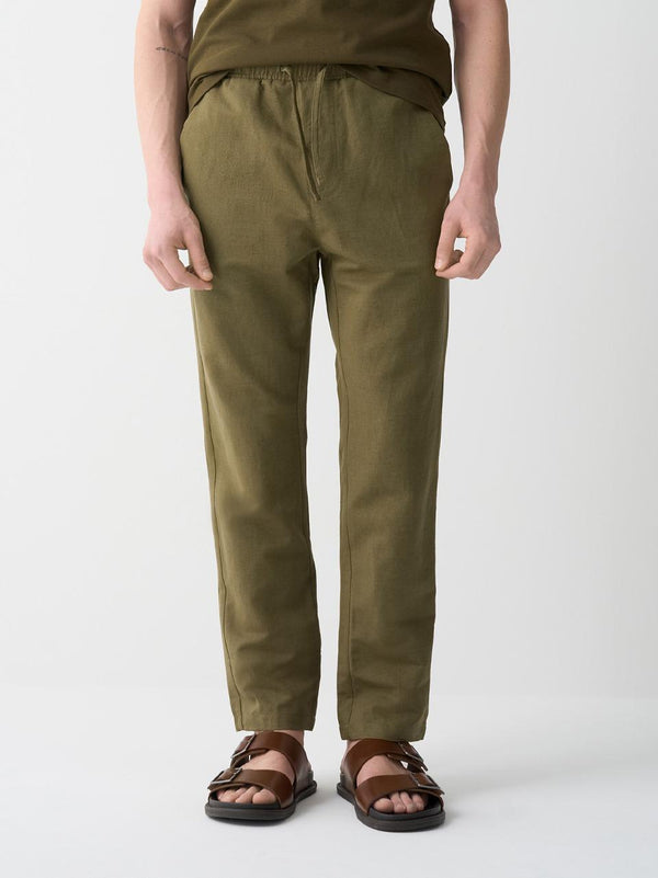 pantalone coulisse lino cotone 0574 M COLMAR 