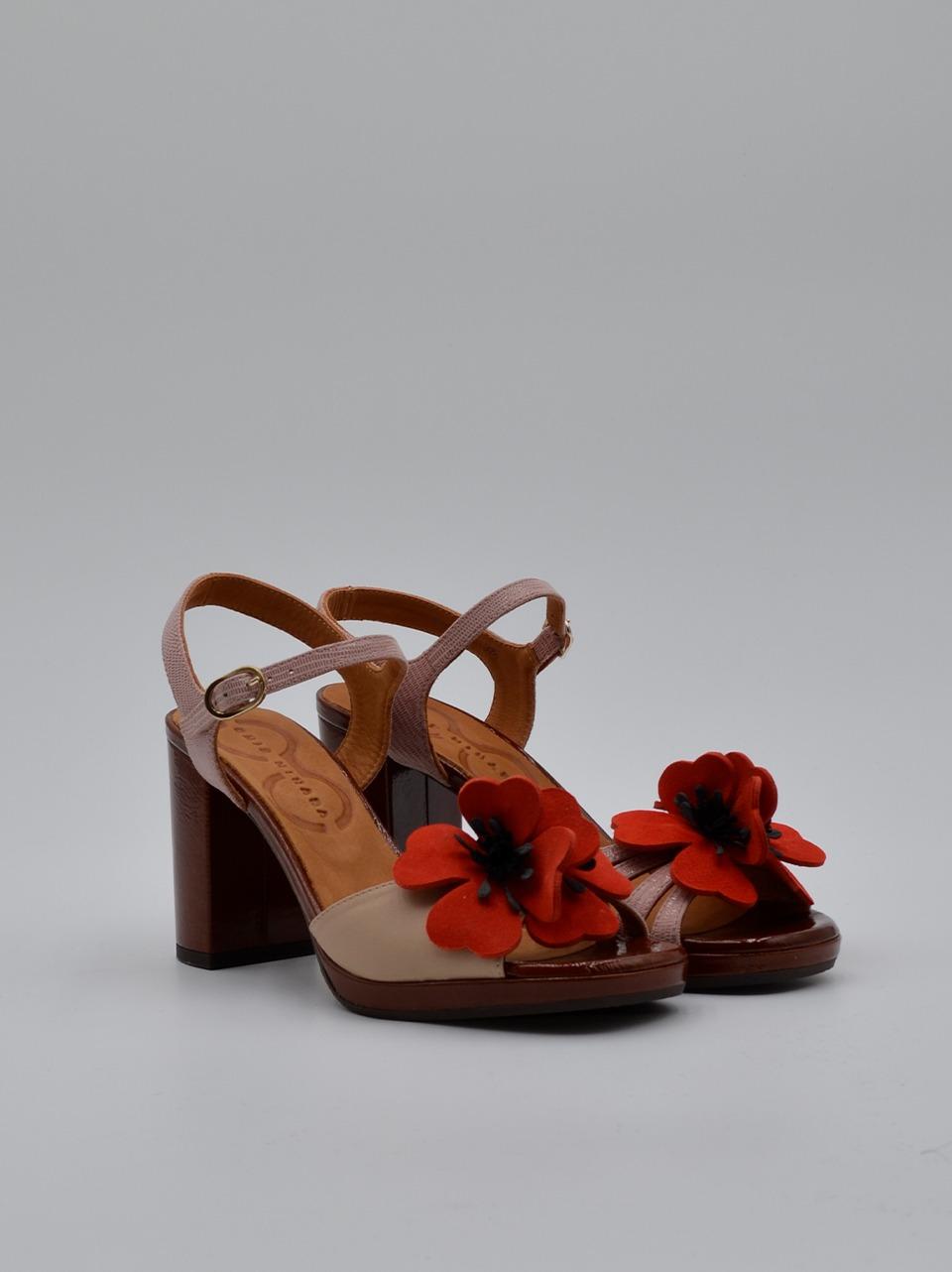 sandalo con fiore tacco h 90mm PARLOTA LINDA TAN CHIE MIHARA 