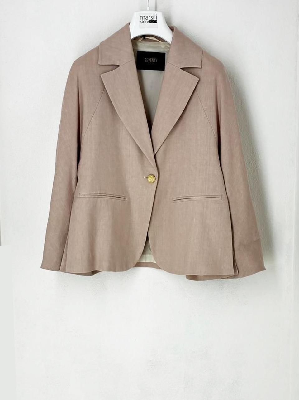 giacca kimoni misto lino G0961 572 SEVENTY 