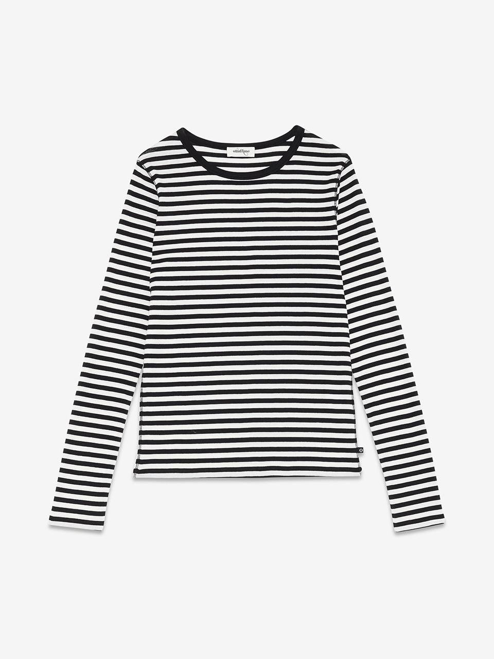 t shirt righe DM8081 N ottod'ame 