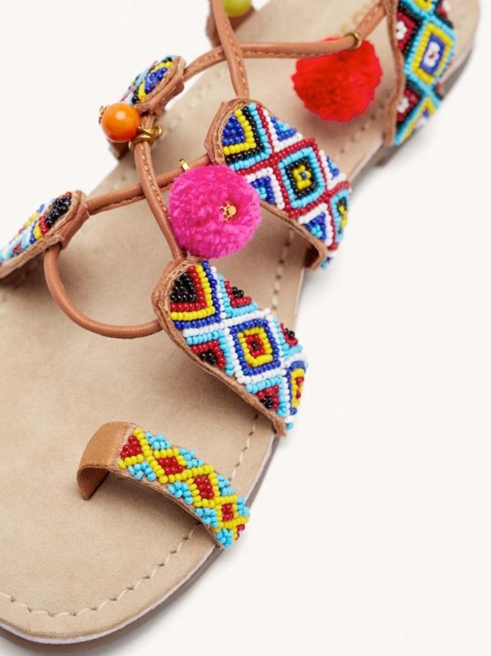 sandalo flat con laccio alla caviglia 75563-DANY MULTCOLOR GIOSEPPO 