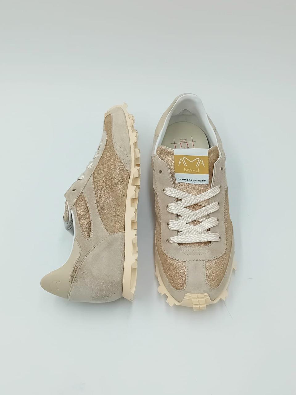 sneakers atletic 4657 GOLD AMA brand 