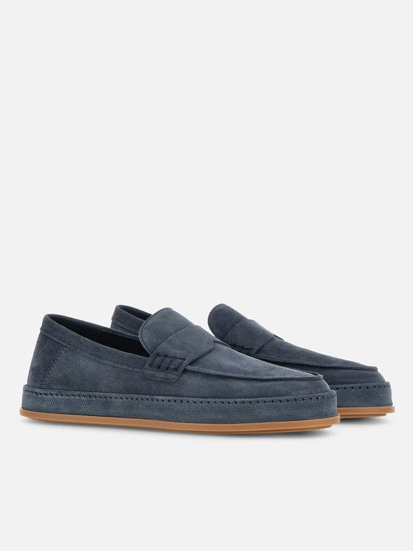 mocassino 683 fono fasciato HXM6830FR40BTMU828 BLU HOGAN 
