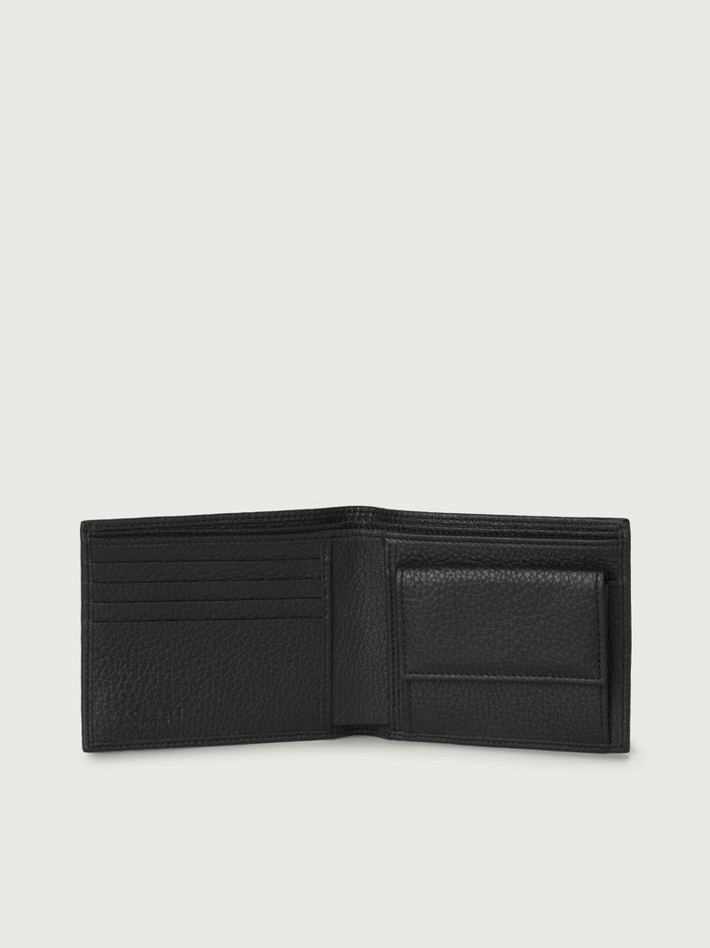 portafogli con portamonete piccolo SU0114 MICRON NERO ORCIANI 