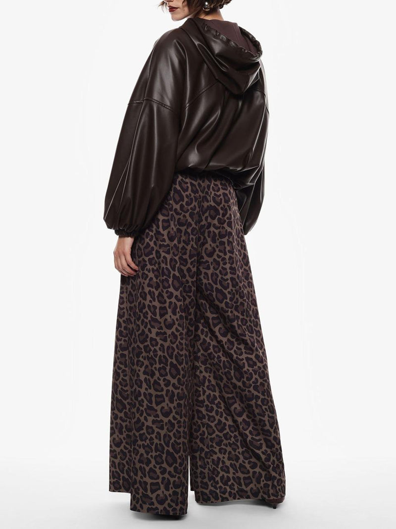 pantalone animalier P5YK9ILC M SELECTED 