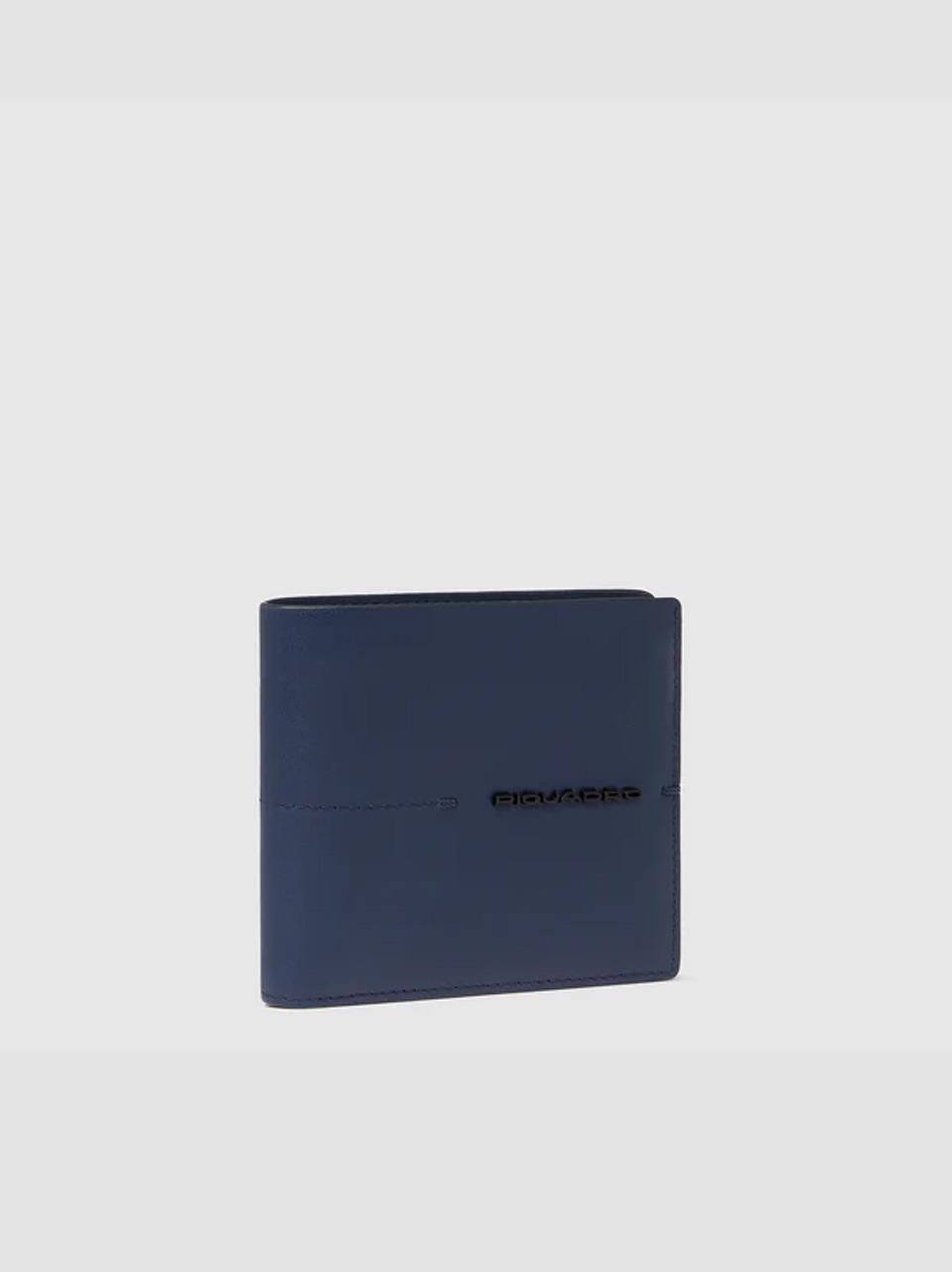 portafogli con portacarte piccolo PU3891W135R BLU PIQUADRO 