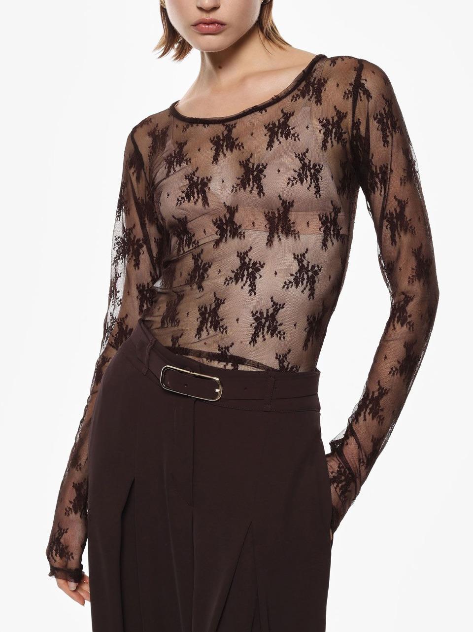 t shirt pizzo TW91KMX C SELECTED 