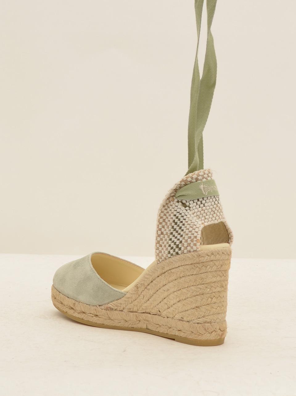sandalo con laccio alla caviglia in raso COLIN SILK VIPER ESPADRILLAS 