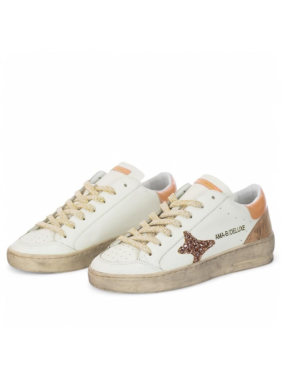 sneakers slam 4040 AVORIO SALMONE AMA brand 