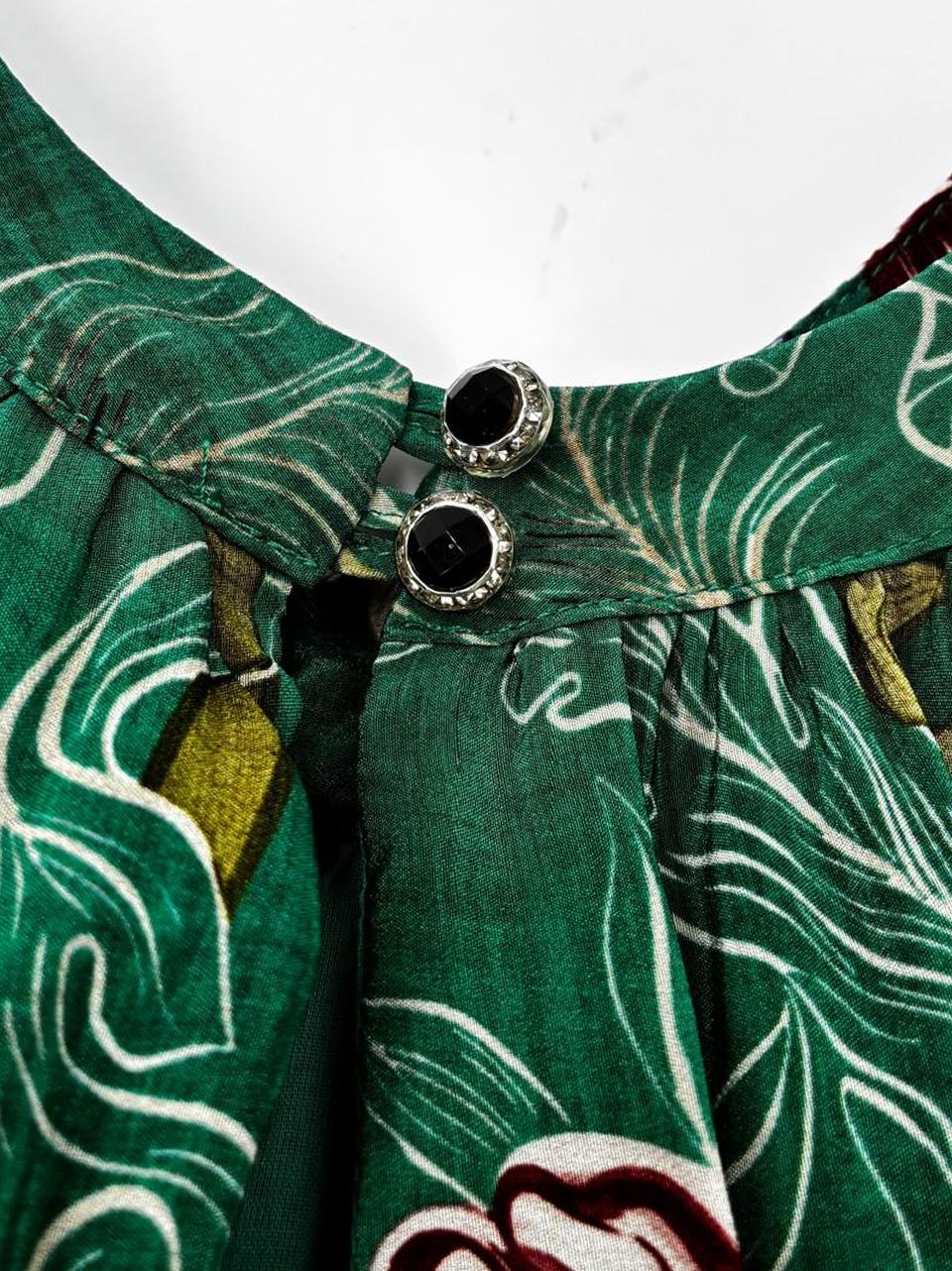 abito fantasia floreale 26318 VERDE WU' SIDE 