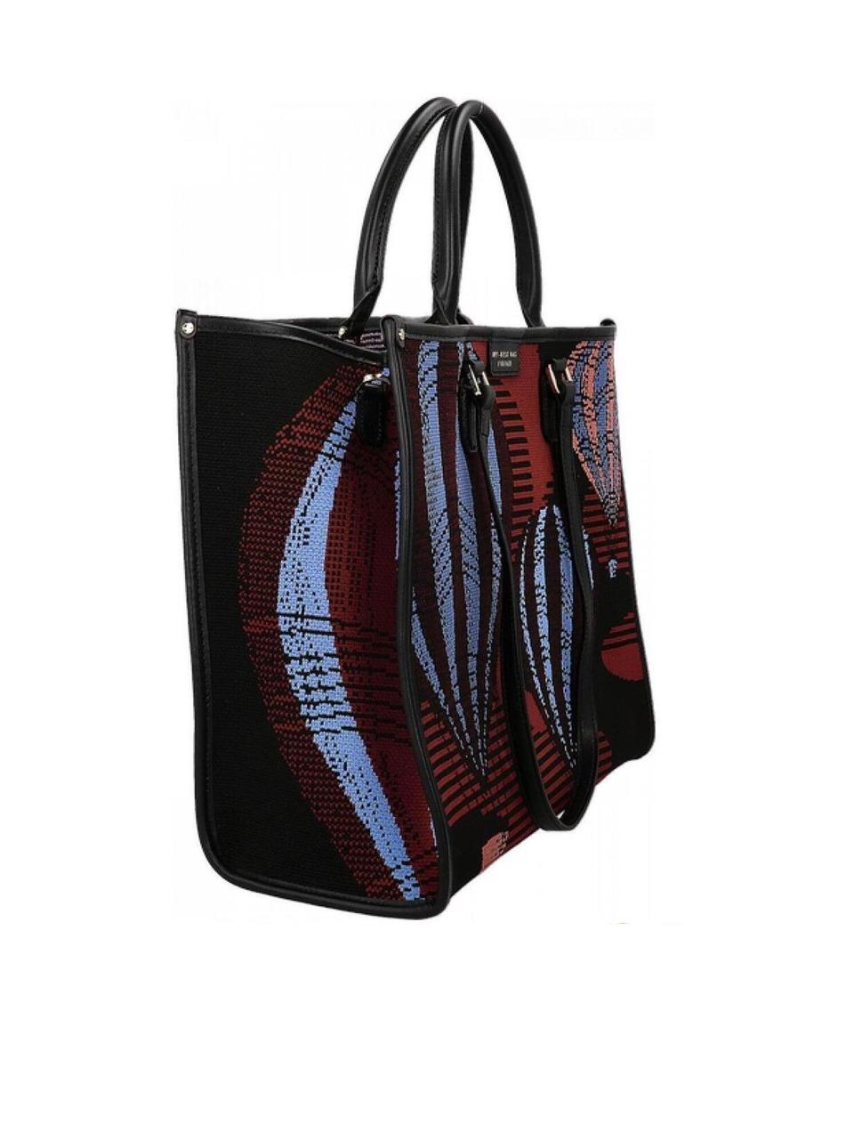 borsa montgolfiere grande 1009MONTGOLFIERRE BORDEAUX CELESTE MY-BEST BAGS 