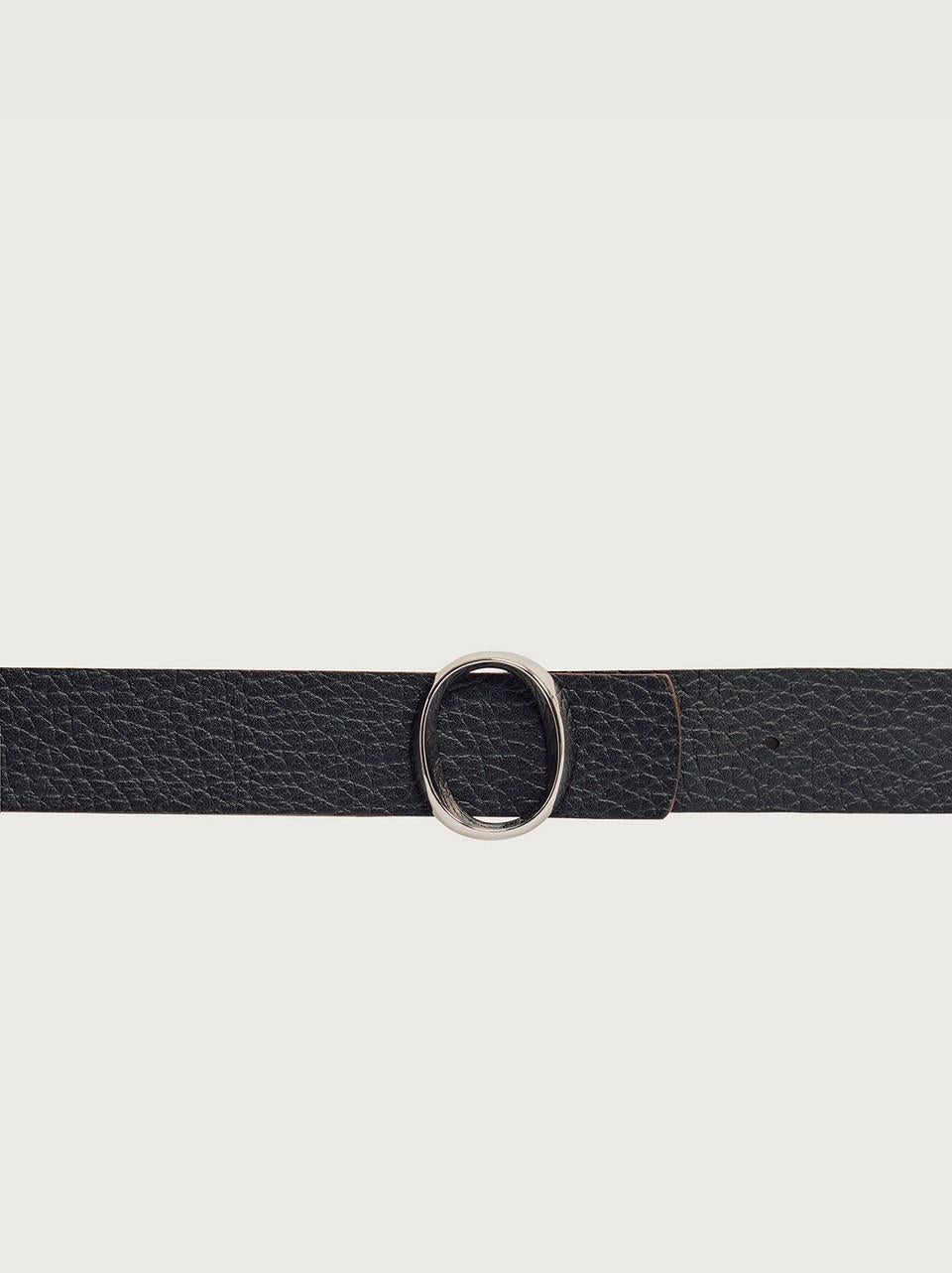 cintura double fibbia o D10C19SOFT CUOIO\NERO ORCIANI 