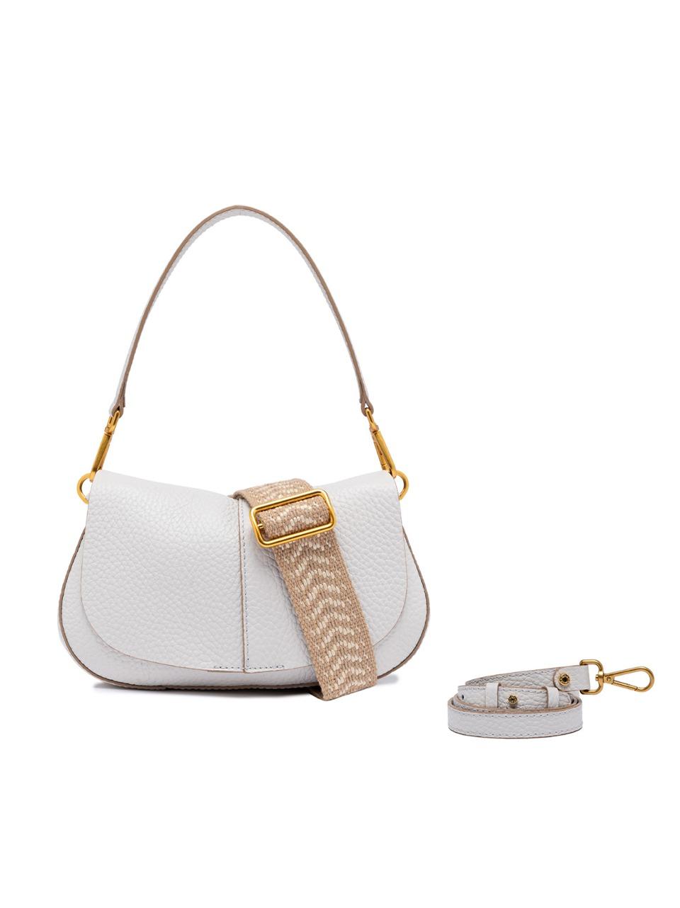 borsa tracollaelena round piccola BS11088TKL SABBIA GIANNI CHIARINI 