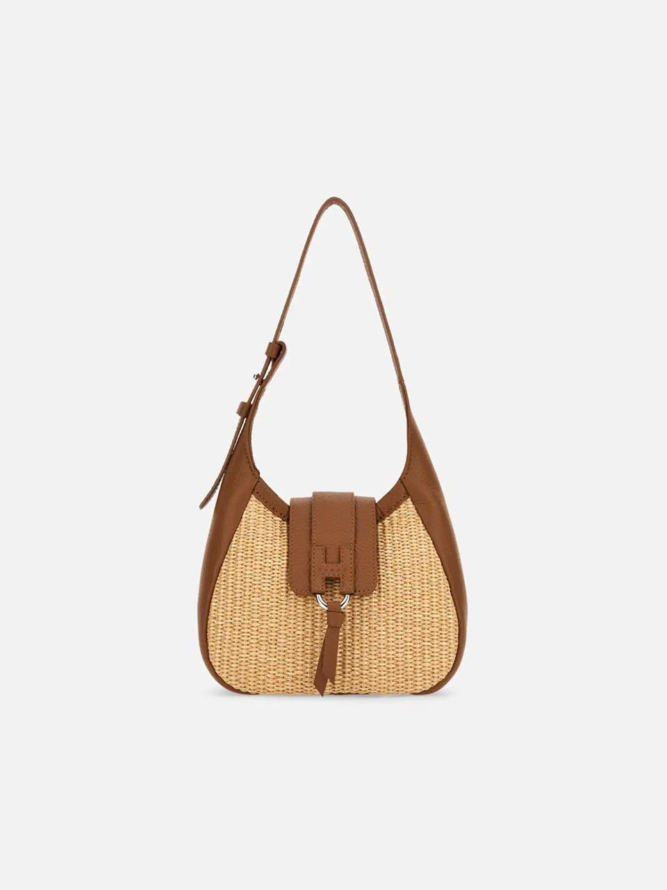 borsa obo mini KBW01XS1100V131J26 CREMA COGNAC HOGAN 