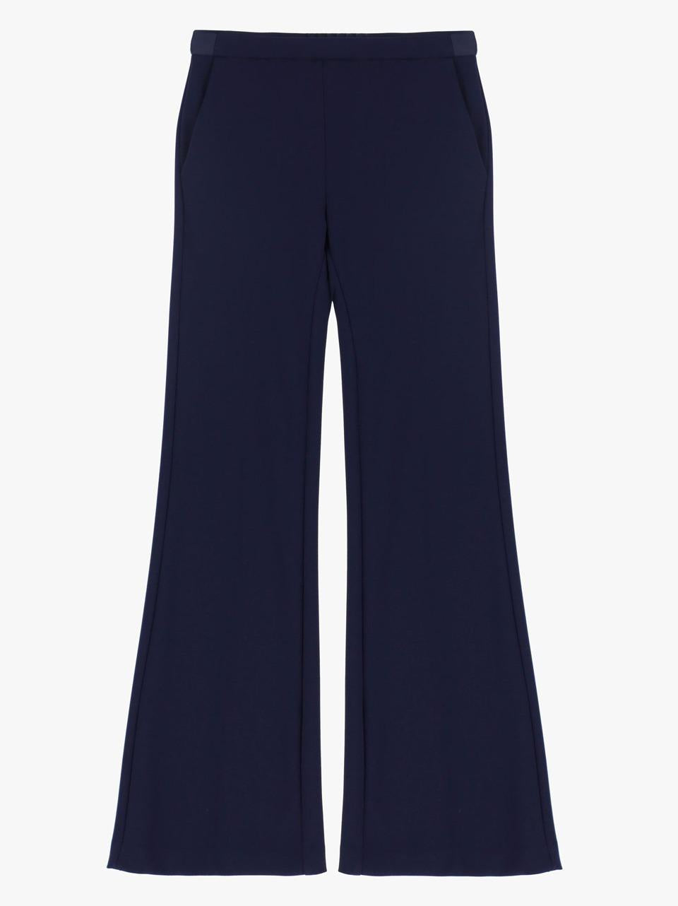 pantalone crepe P3E9JAW BLU SELECTED 