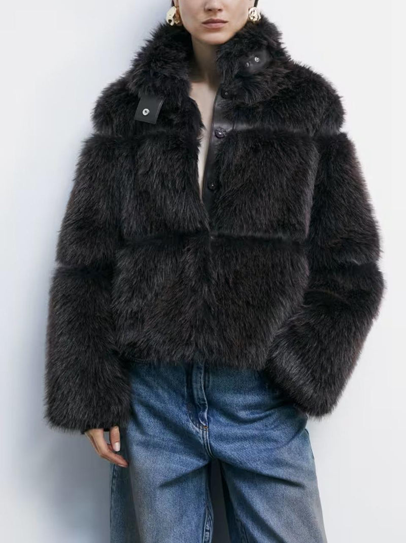 ecopelliccia giubbino 2O0174 CHOCOLATE Patrizia pepe 