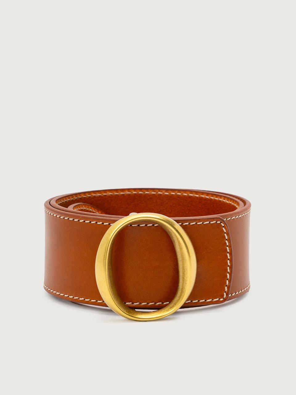 cintura impunturata h 50mm D10422 CUOIO ORCIANI 