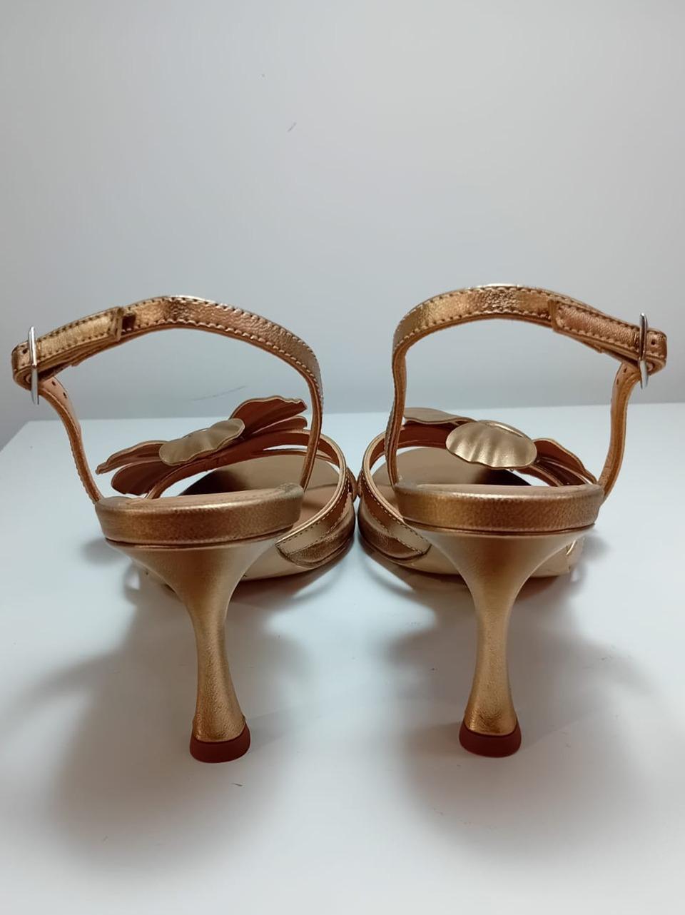 sandalo con fiore tacco 70 mm 2607 FONDOTINTA CHANTAL 