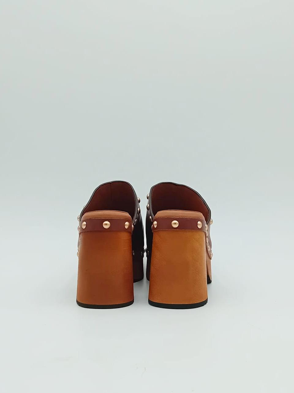 sabot monoblocco borchiato EVAG01 COFFE miss olivia 