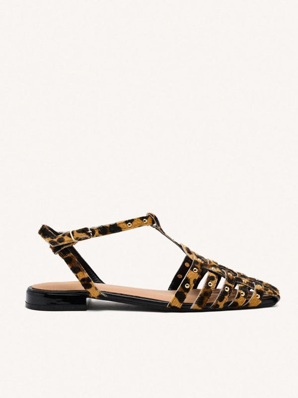 sandalo flat a t 75457-HATFIELD LEOPARDO GIOSEPPO 