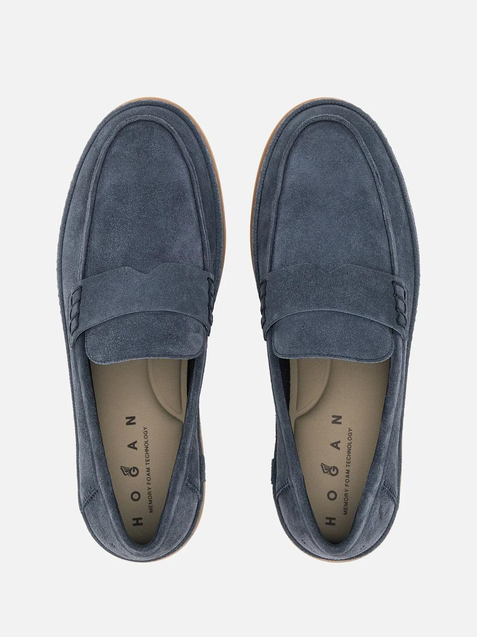 mocassino 683 fono fasciato HXM6830FR40BTMU828 BLU HOGAN 